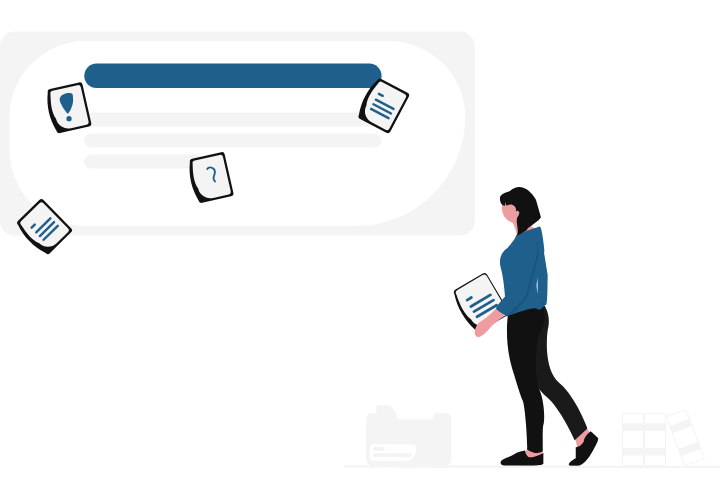 資格の勉強をするイラスト